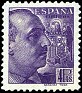 Spain 1939 Franco 4 PTS Violeta Edifil 877. España 877. Subida por susofe